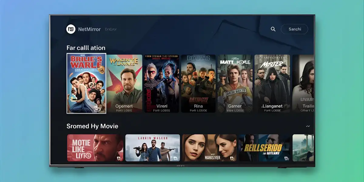 iPhone mirroring content to a large TV display